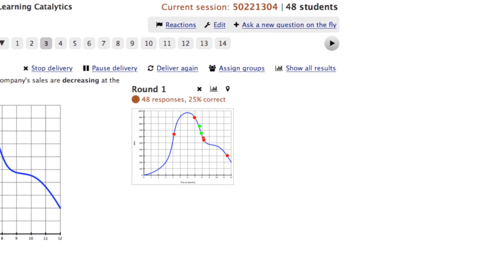 screenshot of Learning Catalytics